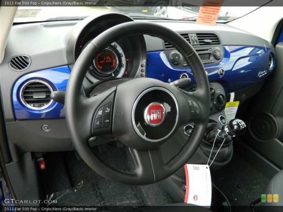 Grigio/Nero (Gray/Black) Interior Dashboard for the 2013 Fiat 500 Pop #75043619