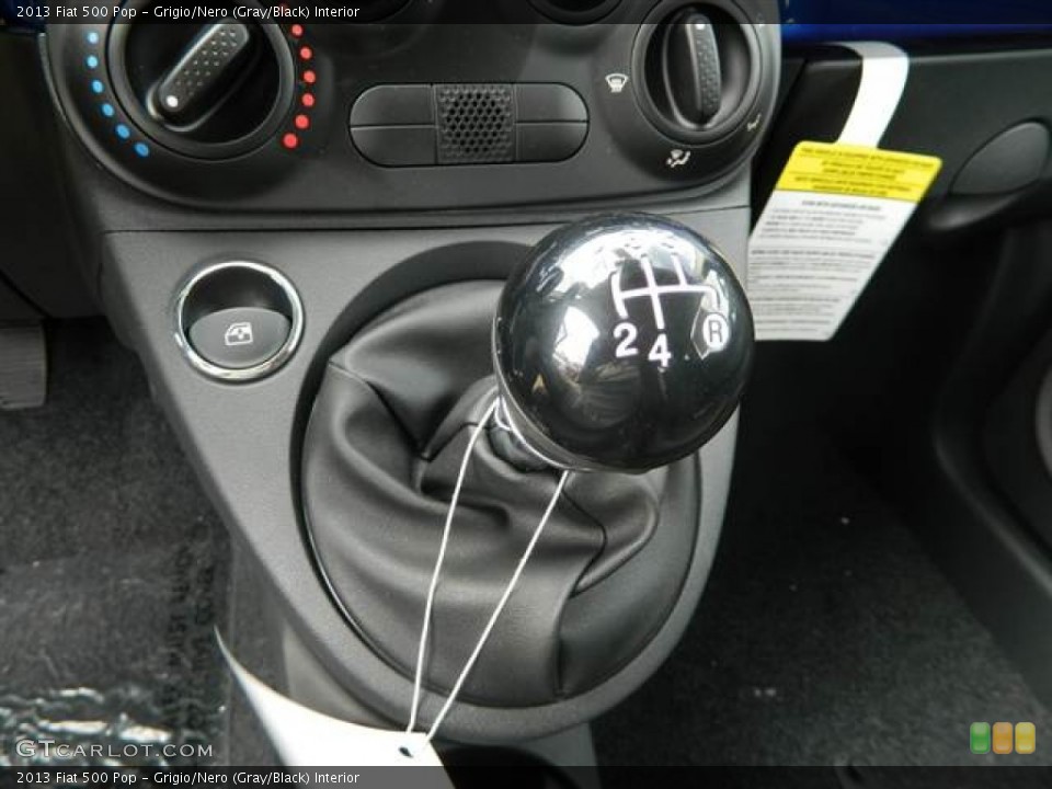 Grigio/Nero (Gray/Black) Interior Transmission for the 2013 Fiat 500 Pop #75043640