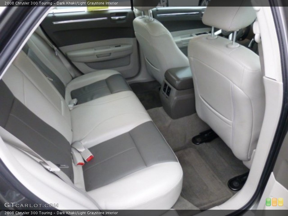 Dark Khaki/Light Graystone Interior Rear Seat for the 2008 Chrysler 300 Touring #75044555