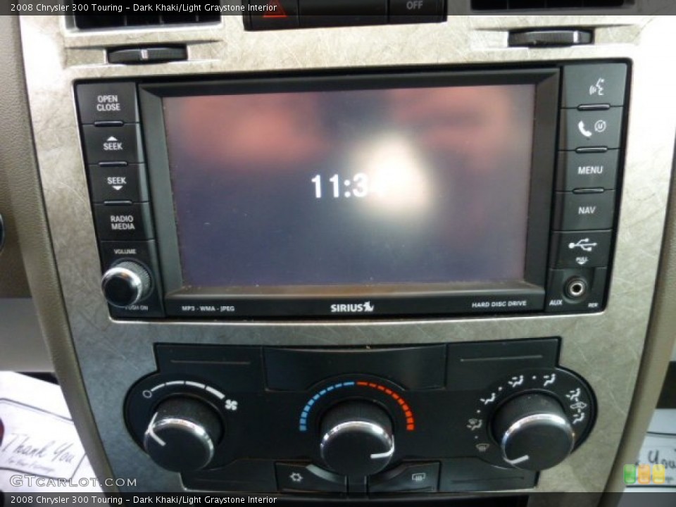 Dark Khaki/Light Graystone Interior Controls for the 2008 Chrysler 300 Touring #75044749