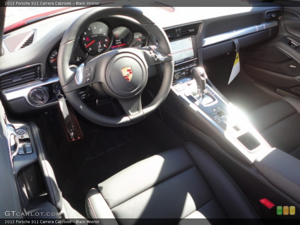 Black Interior Prime Interior for the 2013 Porsche 911 Carrera Cabriolet #75044991