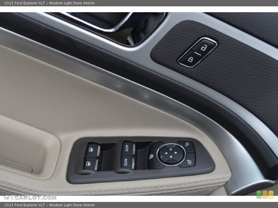 Medium Light Stone Interior Controls for the 2013 Ford Explorer XLT #75047342