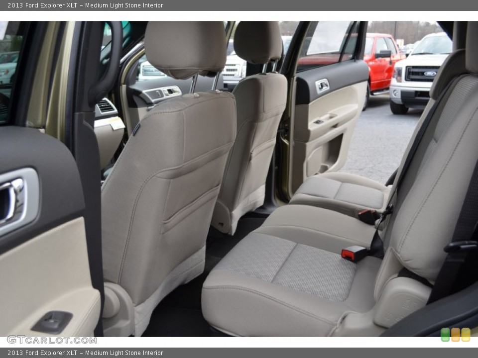 Medium Light Stone Interior Rear Seat for the 2013 Ford Explorer XLT #75047405