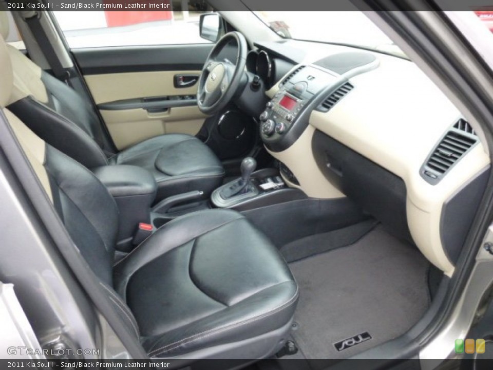 Sand/Black Premium Leather Interior Photo for the 2011 Kia Soul ! #75047501