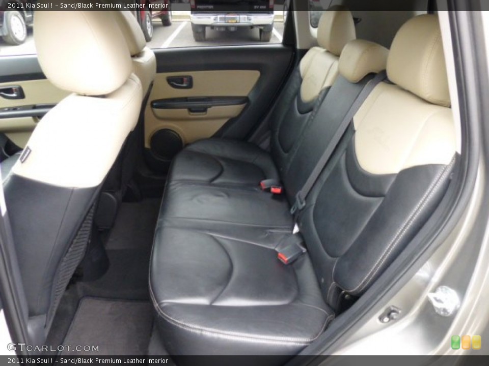 Sand/Black Premium Leather Interior Rear Seat for the 2011 Kia Soul ! #75047684