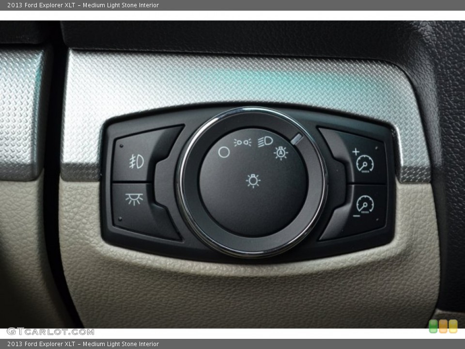 Medium Light Stone Interior Controls for the 2013 Ford Explorer XLT #75047721