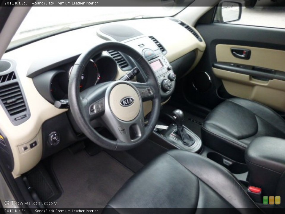 Sand/Black Premium Leather Interior Prime Interior for the 2011 Kia Soul ! #75047747