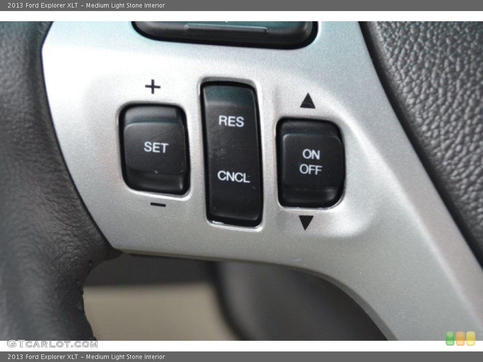 Medium Light Stone Interior Controls for the 2013 Ford Explorer XLT #75047854