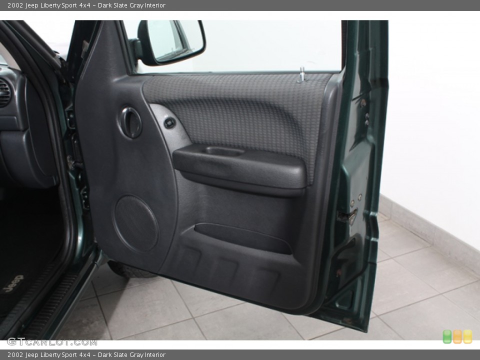 Dark Slate Gray Interior Door Panel for the 2002 Jeep Liberty Sport 4x4 #75050339
