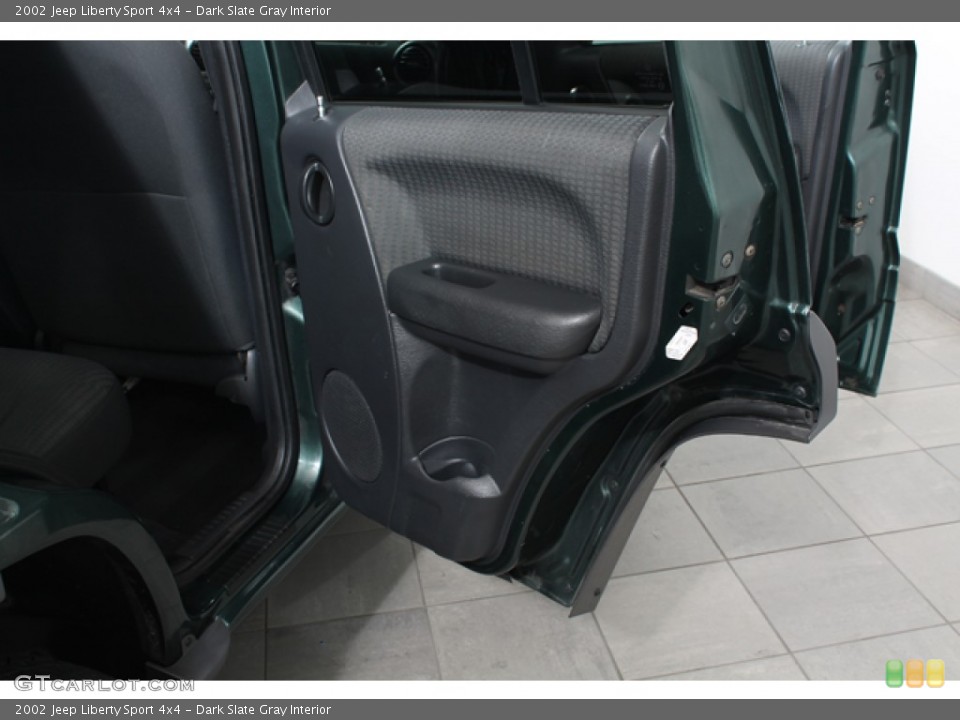 Dark Slate Gray Interior Door Panel for the 2002 Jeep Liberty Sport 4x4 #75050363