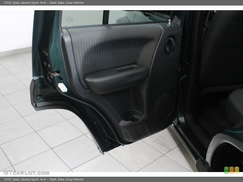 Dark Slate Gray Interior Door Panel for the 2002 Jeep Liberty Sport 4x4 #75050388