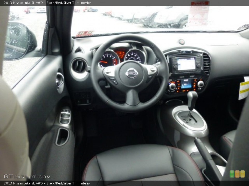 Black/Red/Silver Trim Interior Photo for the 2013 Nissan Juke SL AWD #75050744
