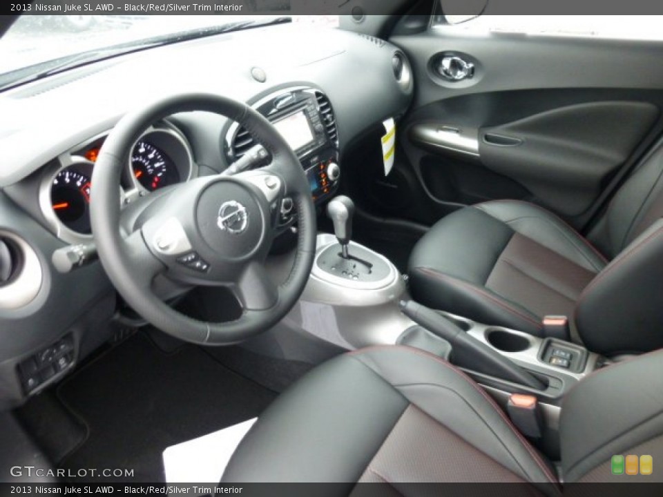 Black/Red/Silver Trim Interior Prime Interior for the 2013 Nissan Juke SL AWD #75050783