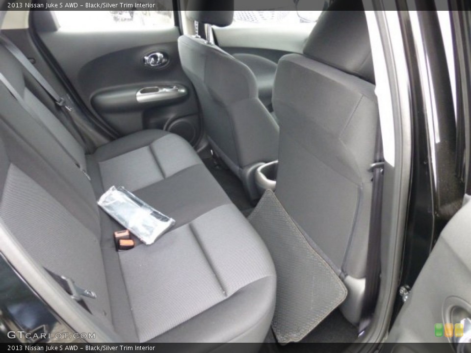 Black/Silver Trim Interior Rear Seat for the 2013 Nissan Juke S AWD #75051101