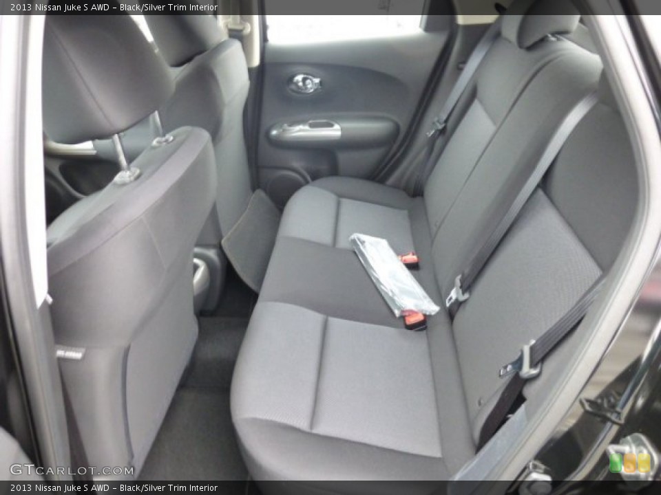 Black/Silver Trim Interior Rear Seat for the 2013 Nissan Juke S AWD #75051134