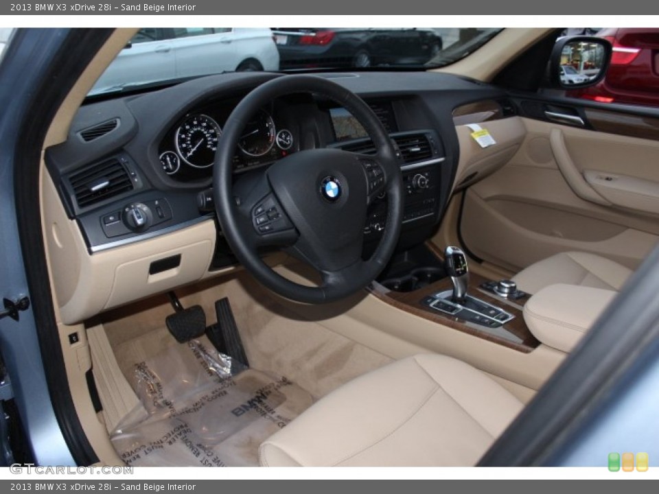 Sand Beige Interior Photo for the 2013 BMW X3 xDrive 28i #75051956