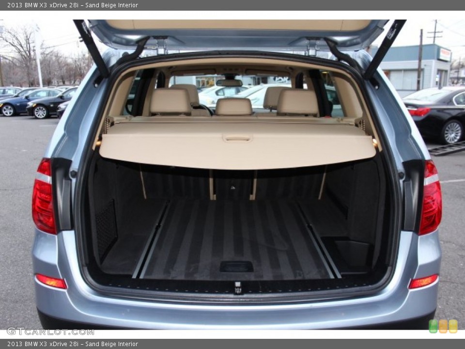 Sand Beige Interior Trunk for the 2013 BMW X3 xDrive 28i #75052101