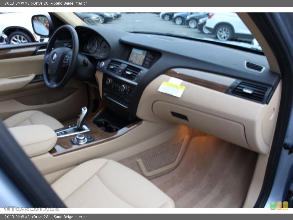Sand Beige Interior Dashboard for the 2013 BMW X3 xDrive 28i #75052206