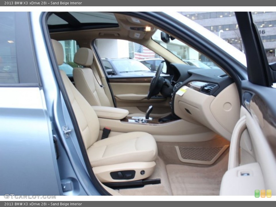 Sand Beige Interior Photo for the 2013 BMW X3 xDrive 28i #75052226