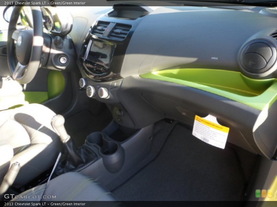 Green/Green Interior Dashboard for the 2013 Chevrolet Spark LT #75053471