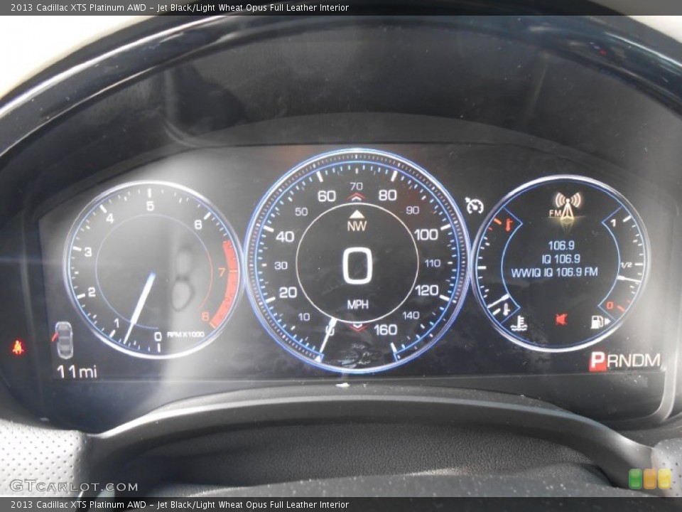 Jet Black/Light Wheat Opus Full Leather Interior Gauges for the 2013 Cadillac XTS Platinum AWD #75053687