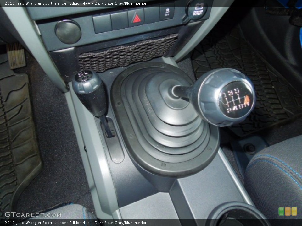 Dark Slate Gray/Blue Interior Transmission for the 2010 Jeep Wrangler Sport Islander Edition 4x4 #75054707