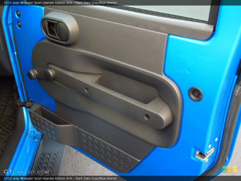 Dark Slate Gray/Blue Interior Door Panel for the 2010 Jeep Wrangler Sport Islander Edition 4x4 #75054898