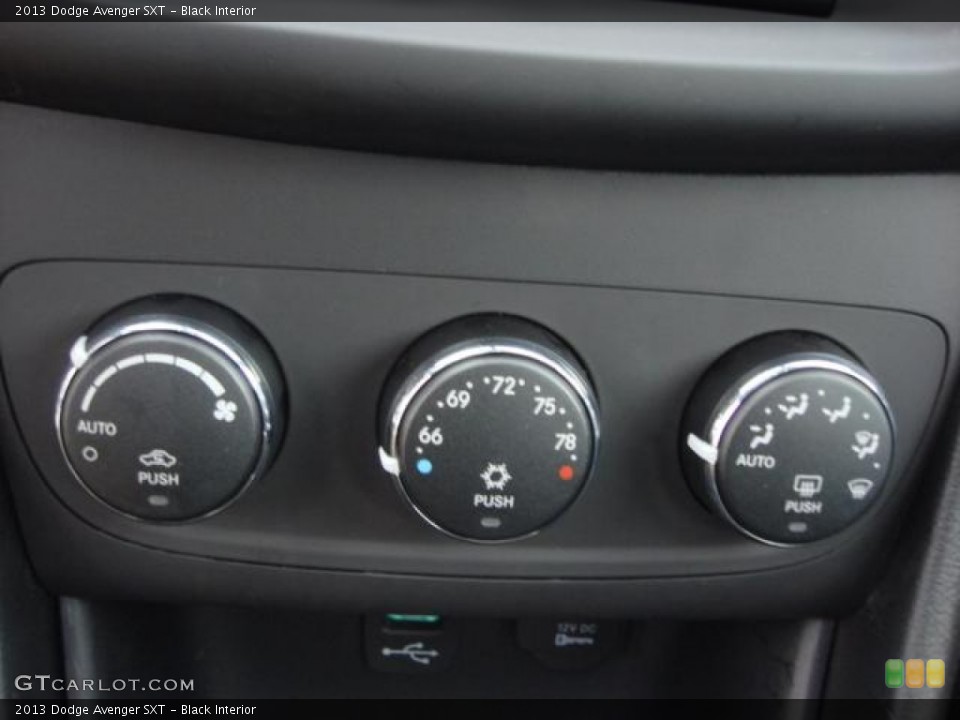 Black Interior Controls for the 2013 Dodge Avenger SXT #75055733