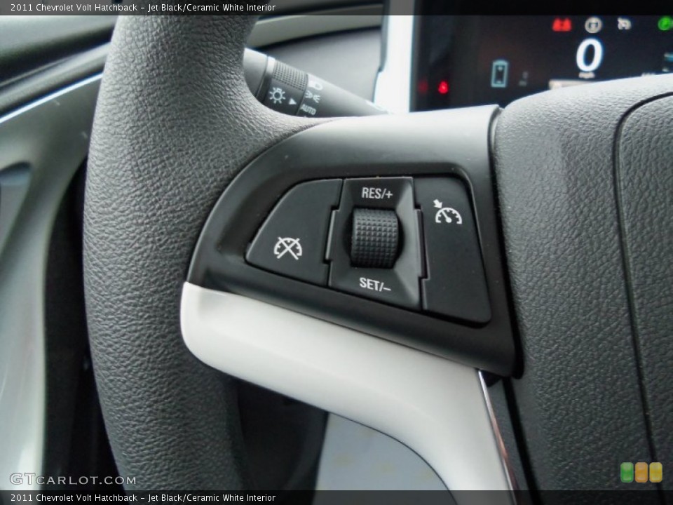 Jet Black/Ceramic White Interior Controls for the 2011 Chevrolet Volt Hatchback #75056215