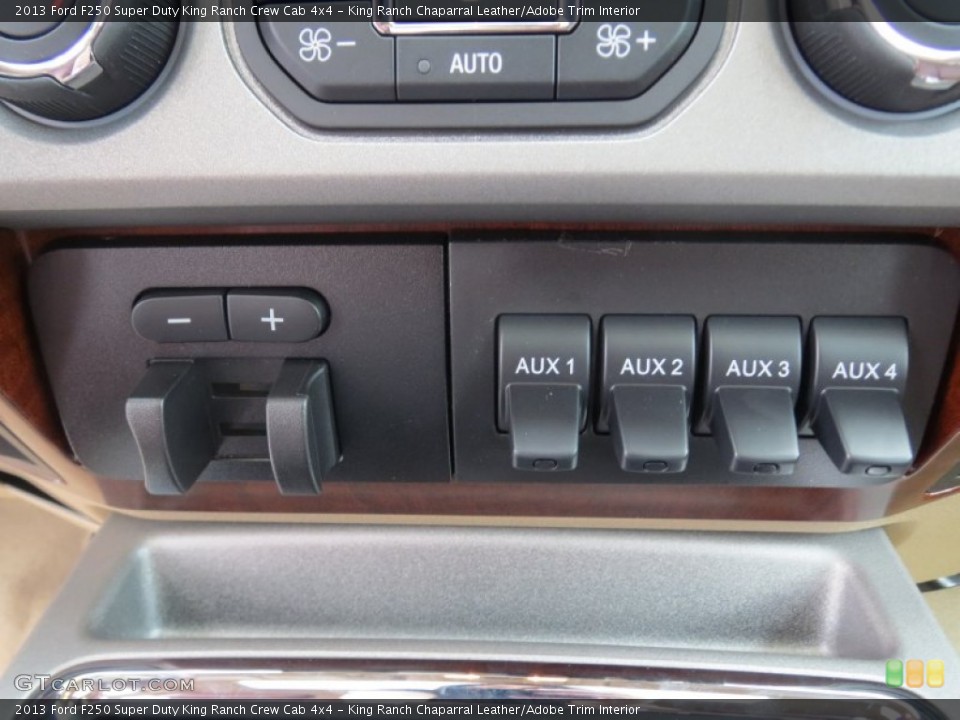 King Ranch Chaparral Leather/Adobe Trim Interior Controls for the 2013 Ford F250 Super Duty King Ranch Crew Cab 4x4 #75057698