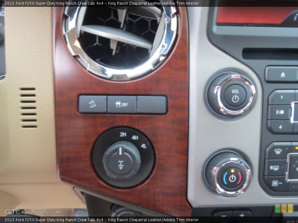 King Ranch Chaparral Leather/Adobe Trim Interior Controls for the 2013 Ford F250 Super Duty King Ranch Crew Cab 4x4 #75057713