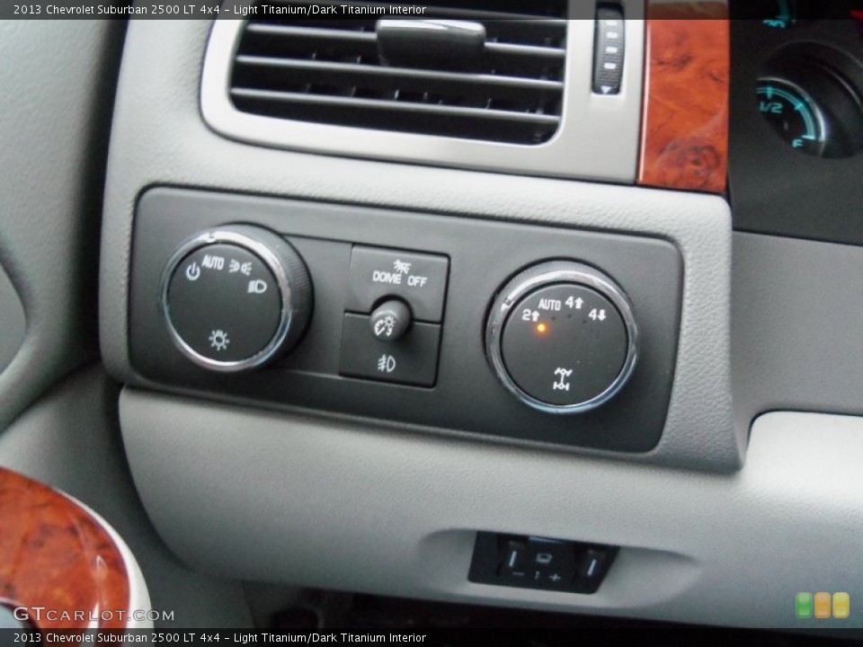 Light Titanium/Dark Titanium Interior Controls for the 2013 Chevrolet Suburban 2500 LT 4x4 #75057842