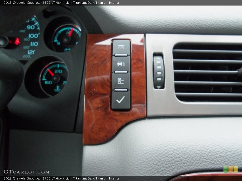 Light Titanium/Dark Titanium Interior Controls for the 2013 Chevrolet Suburban 2500 LT 4x4 #75057971