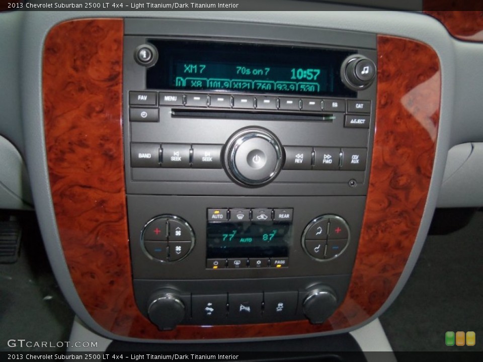 Light Titanium/Dark Titanium Interior Controls for the 2013 Chevrolet Suburban 2500 LT 4x4 #75058007