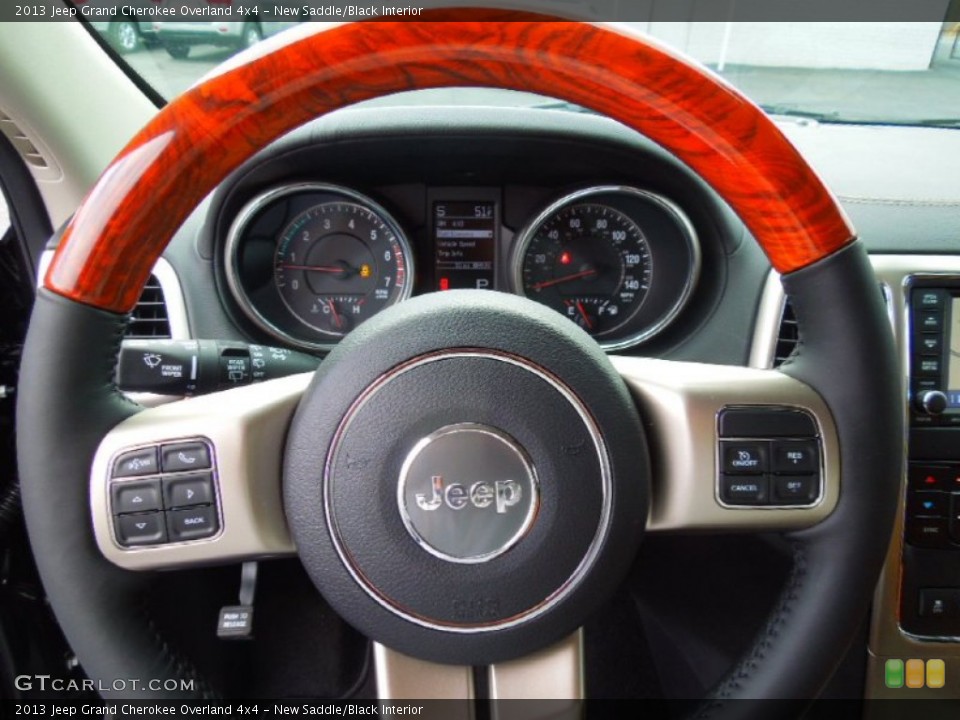New Saddle/Black Interior Steering Wheel for the 2013 Jeep Grand Cherokee Overland 4x4 #75058661