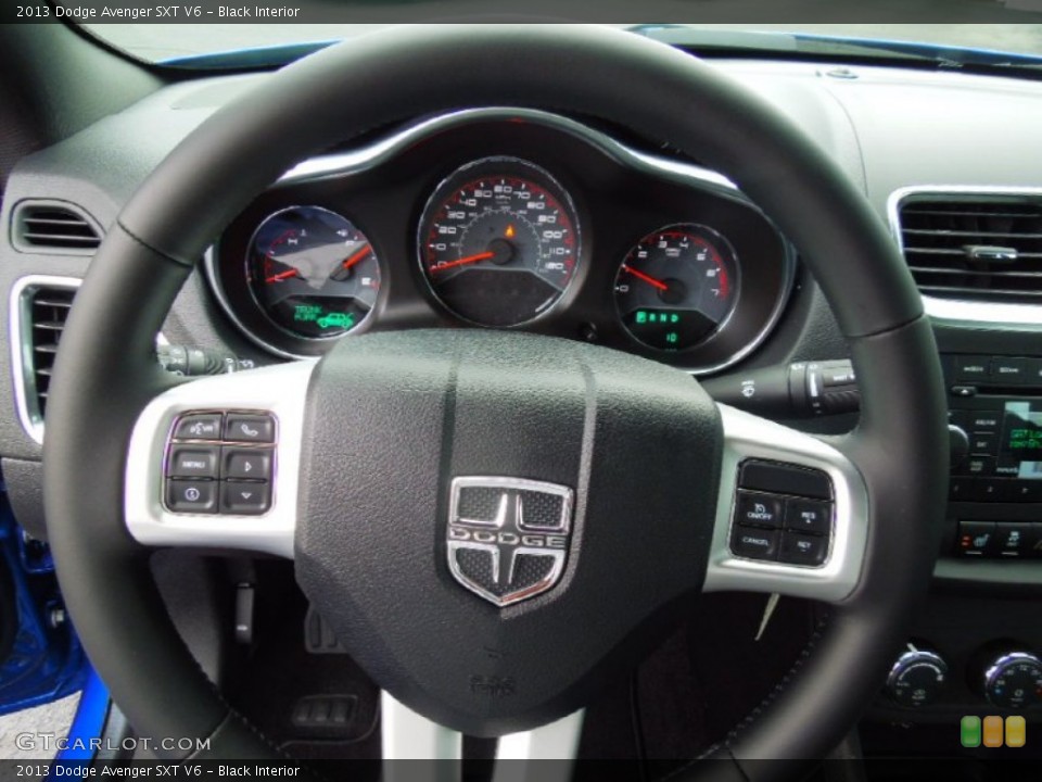 Black Interior Steering Wheel for the 2013 Dodge Avenger SXT V6 #75059102