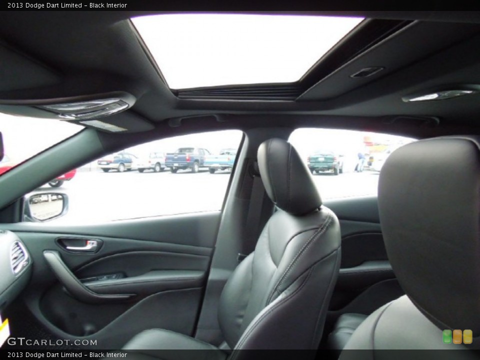 Black Interior Sunroof for the 2013 Dodge Dart Limited #75059917