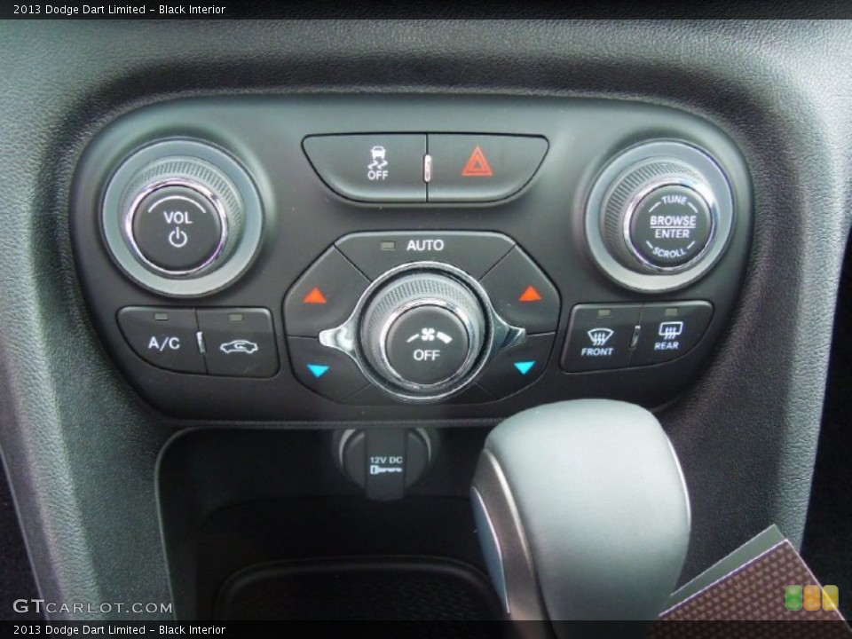 Black Interior Controls for the 2013 Dodge Dart Limited #75059951
