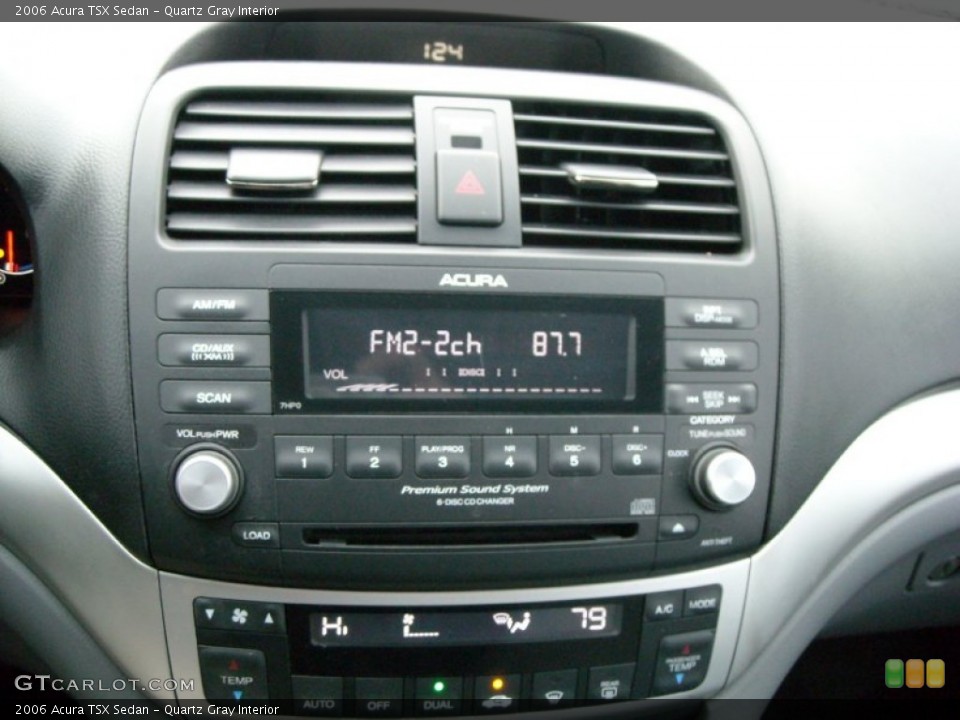 Quartz Gray Interior Controls for the 2006 Acura TSX Sedan #75060821