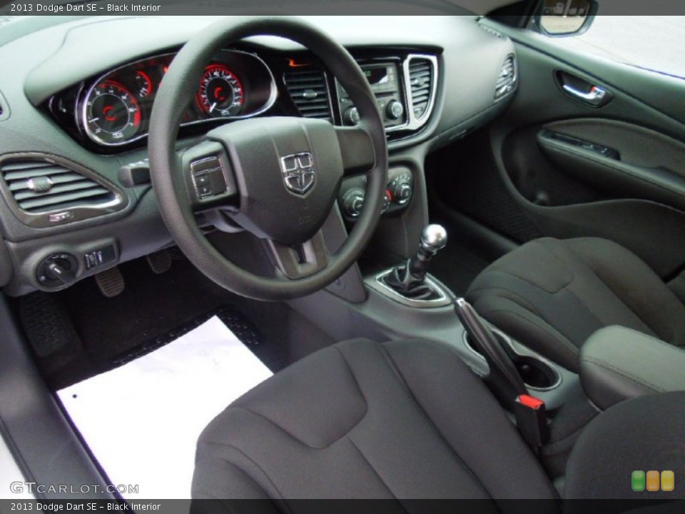 Black Interior Prime Interior for the 2013 Dodge Dart SE #75060924