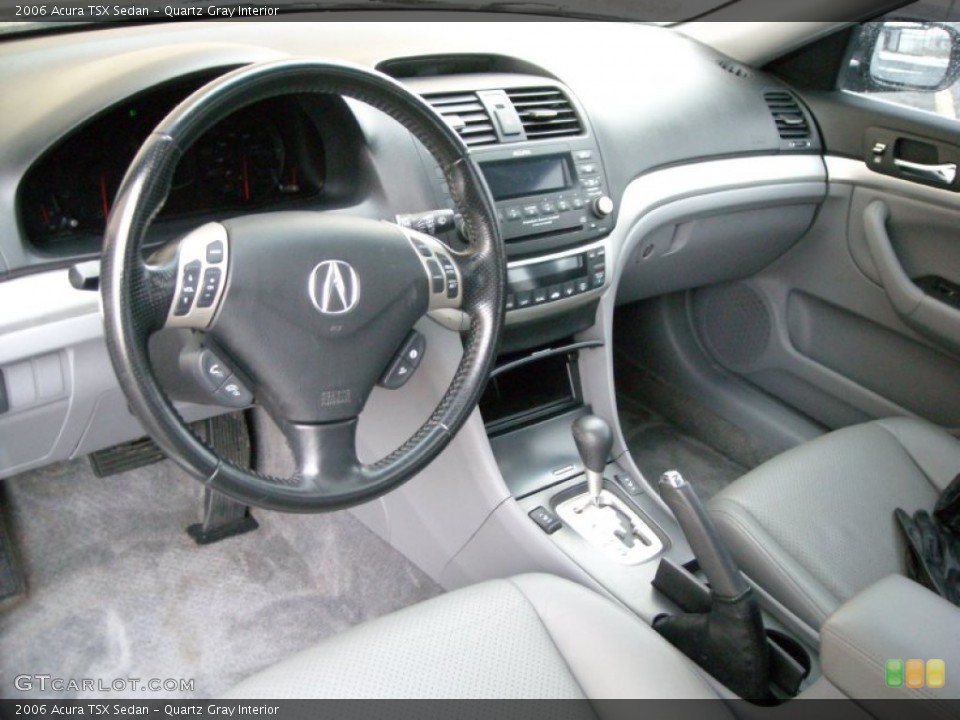 Quartz Gray 2006 Acura TSX Interiors
