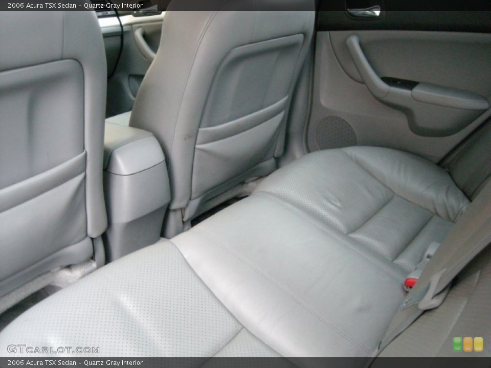 Quartz Gray Interior Rear Seat for the 2006 Acura TSX Sedan #75061038