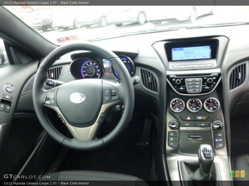 Black Cloth Interior Dashboard for the 2013 Hyundai Genesis Coupe 2.0T #75061466