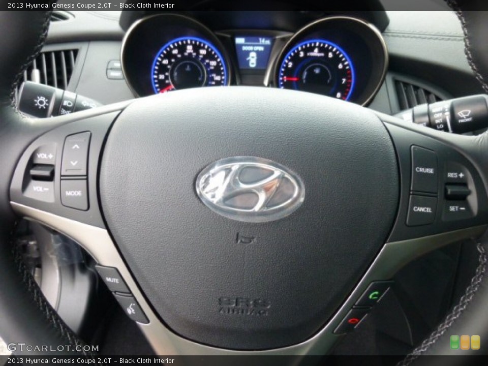 Black Cloth Interior Controls for the 2013 Hyundai Genesis Coupe 2.0T #75061517