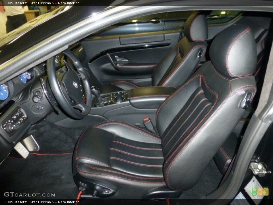 Nero Interior Front Seat for the 2009 Maserati GranTurismo S #75064738