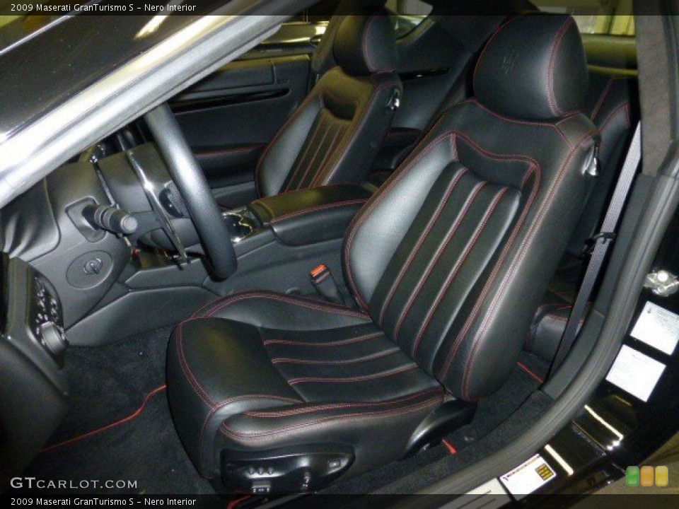Nero Interior Front Seat for the 2009 Maserati GranTurismo S #75064753