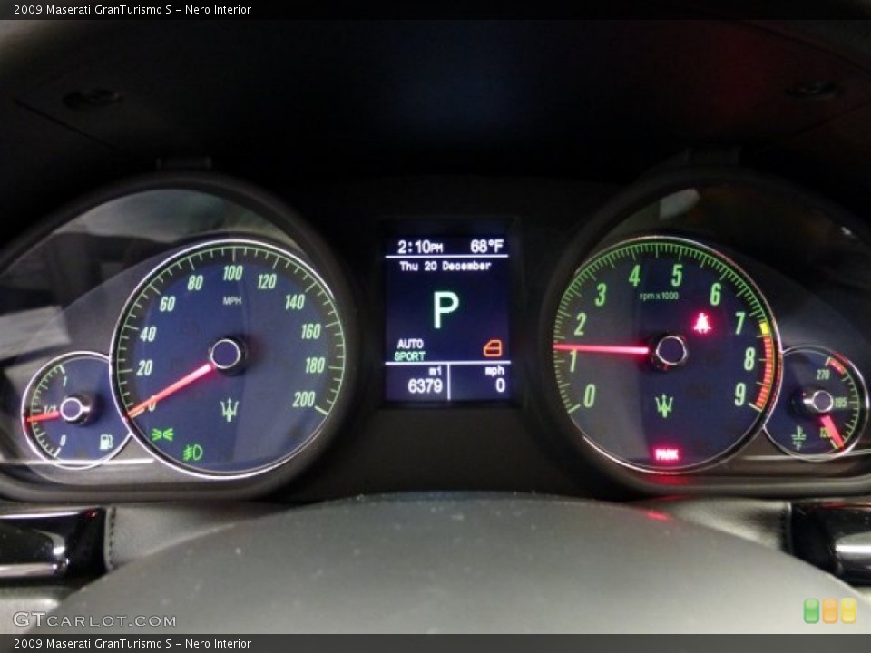 Nero Interior Gauges for the 2009 Maserati GranTurismo S #75064961