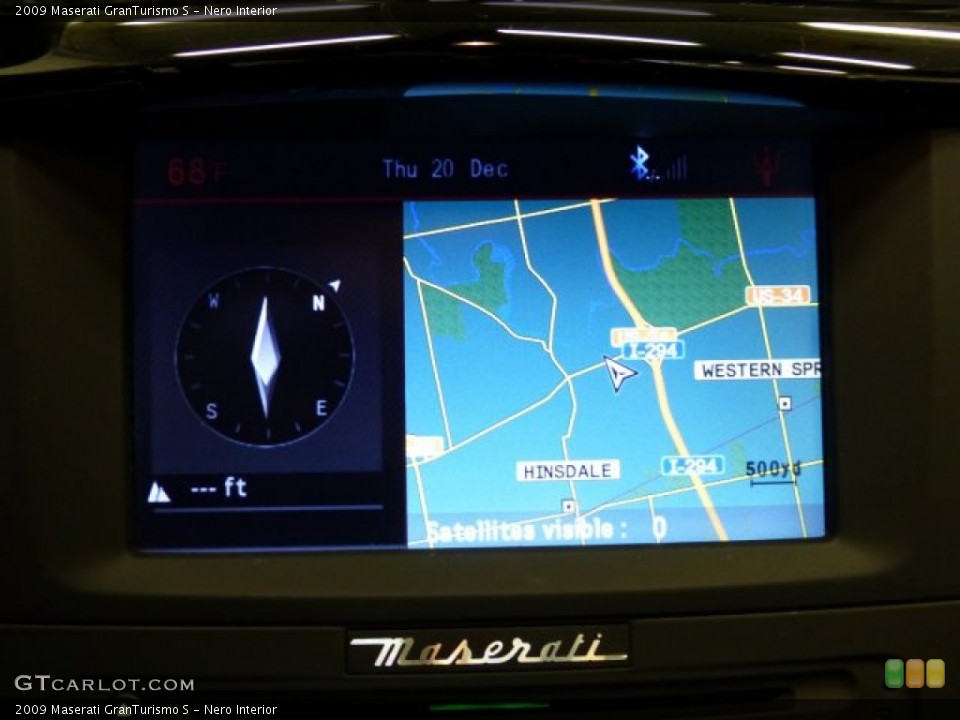 Nero Interior Navigation for the 2009 Maserati GranTurismo S #75065034