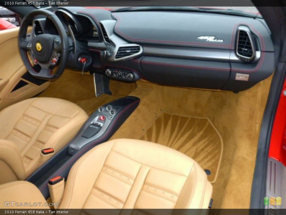 Tan Interior Dashboard for the 2010 Ferrari 458 Italia #75065330