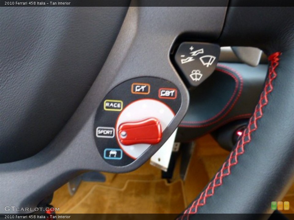 Tan Interior Controls for the 2010 Ferrari 458 Italia #75065399